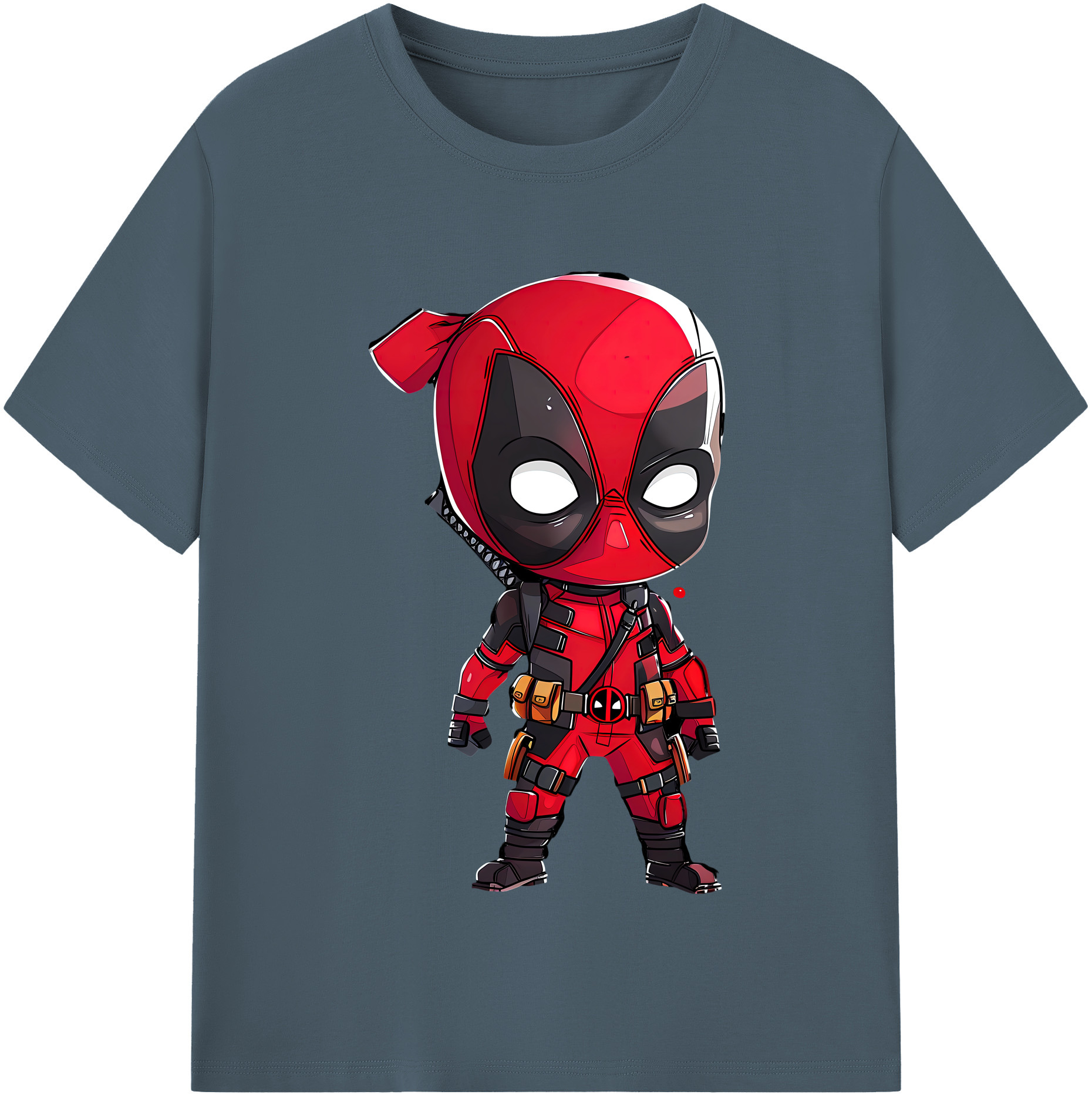 （画像用） Deadpool デッドプール 綿100％半袖Tシャツ（フロントプリント）
